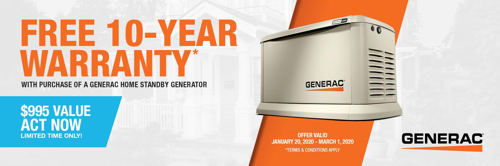 Homestandby Generator Deal | Warranty Offer | Generac Dealer | Prescott, AZ